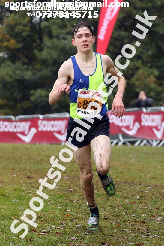 Mens under-17s, National Cross Country Relay Champs., Berry Hill Park, Mansfield.  Photo: David T. Hewitson/Sports for All Pics